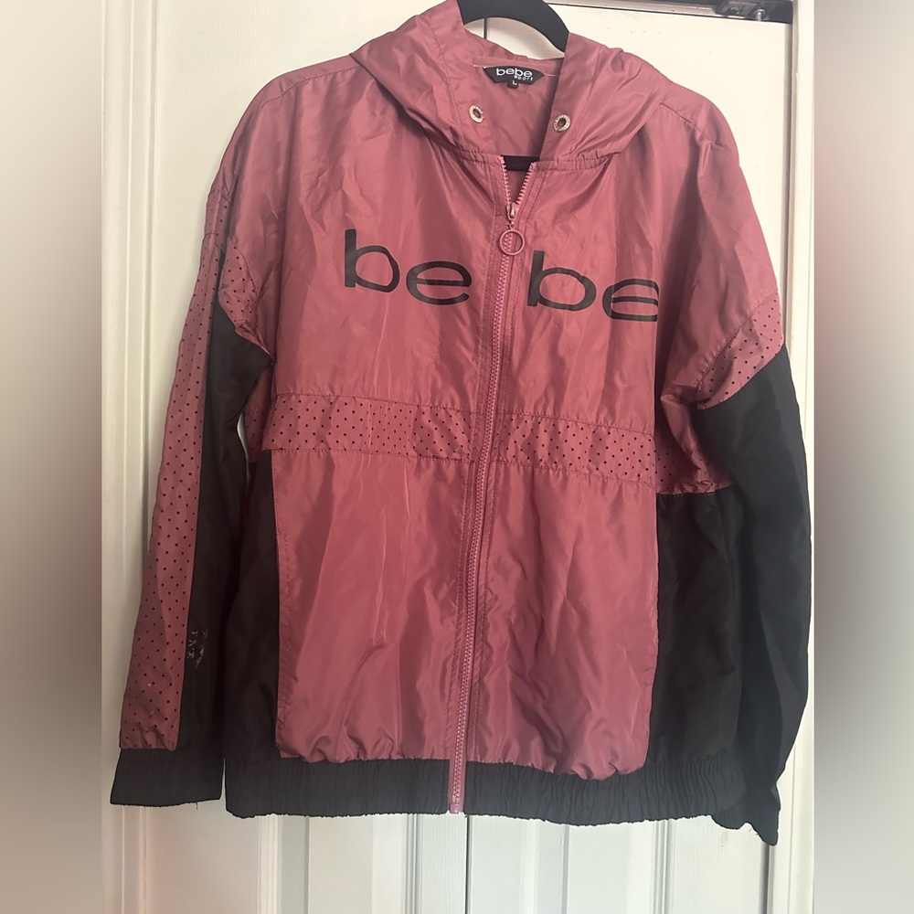 Bebe Rose Windbreaker 
Full zip large
